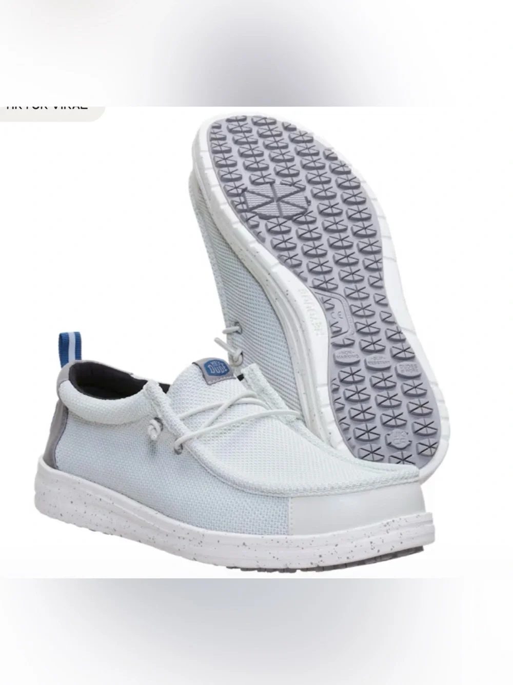 New Hey Dude Men 11 Wally Work CE Dawn Blue -Composite Toe